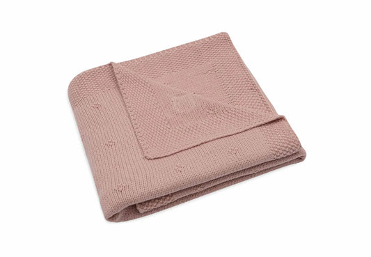 Deken - Cosy Knit - Wild rose - jollein