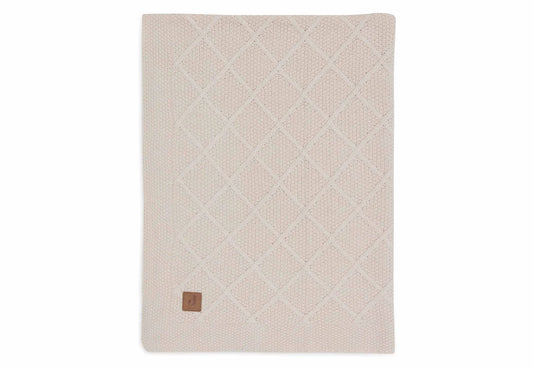 jollein Deken - Check Knit - Oatmeal