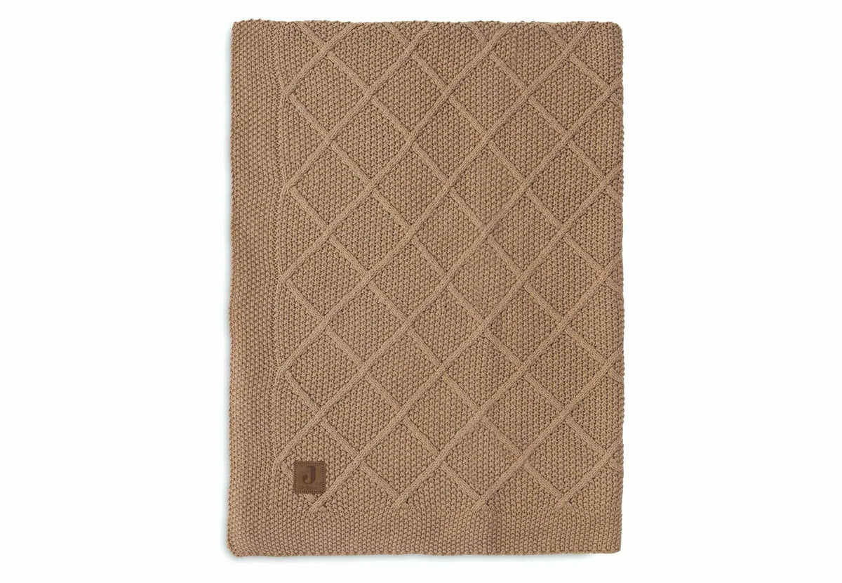 Jollein - Deken - Check Knit biscuit