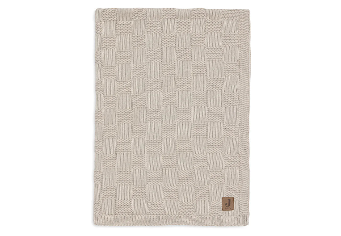 jollein  Deken - Box Knit - Velvet - Warm Sand