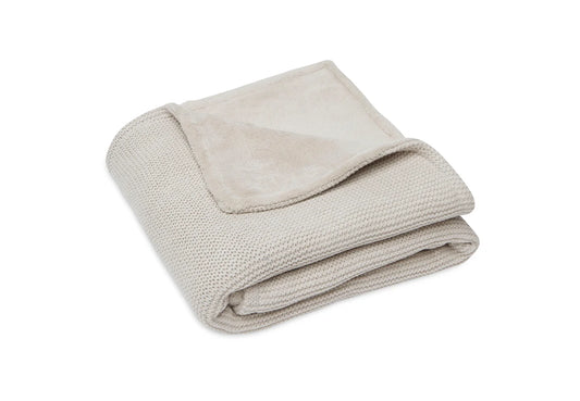 Deken Basic Knit - Nougat/Fleece - jollein