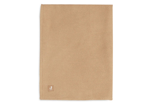 Deken Basic Knit -  jollein -Biscuit/Fleece