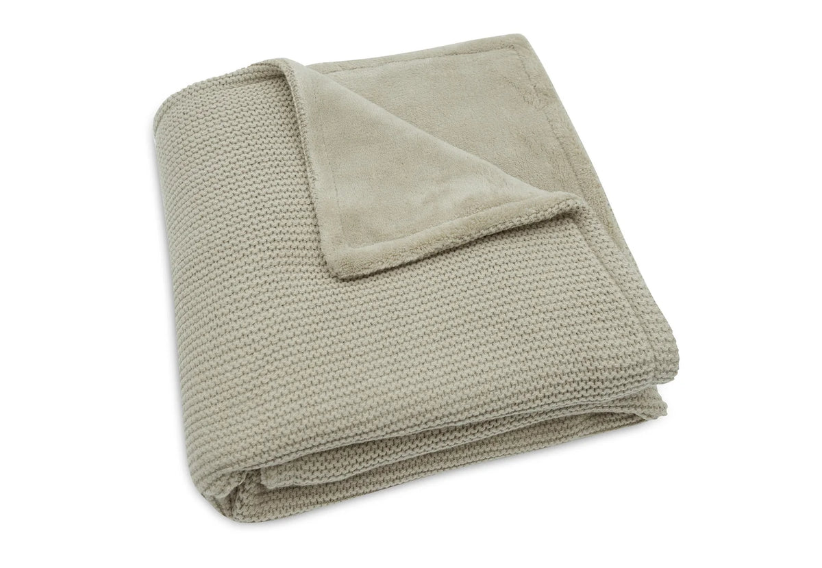 Deken Basic Knit - Olive Green/Fleece