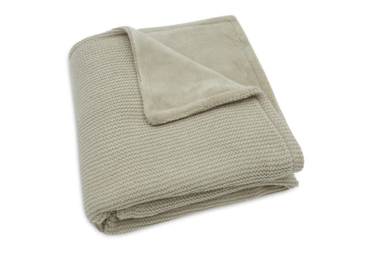 Deken Basic Knit - Olive Green/Fleece