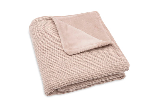 Deken Basic Knit - Wild Rose/Fleece - jollein