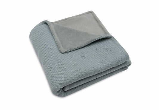 Deken - Cosy Knit - Velvet - jollein - sea green