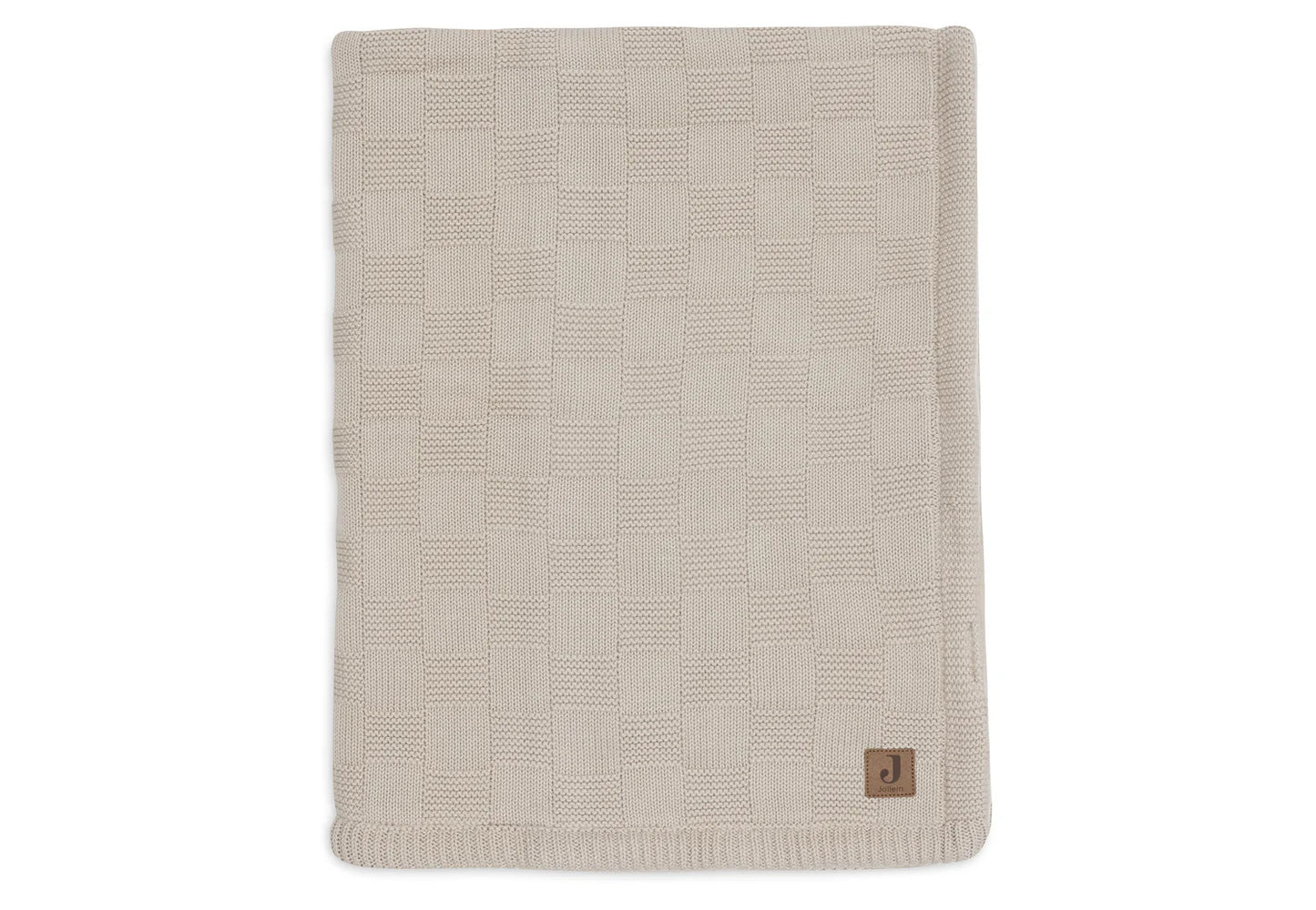 jollein  Deken - Box Knit - Velvet - Warm Sand