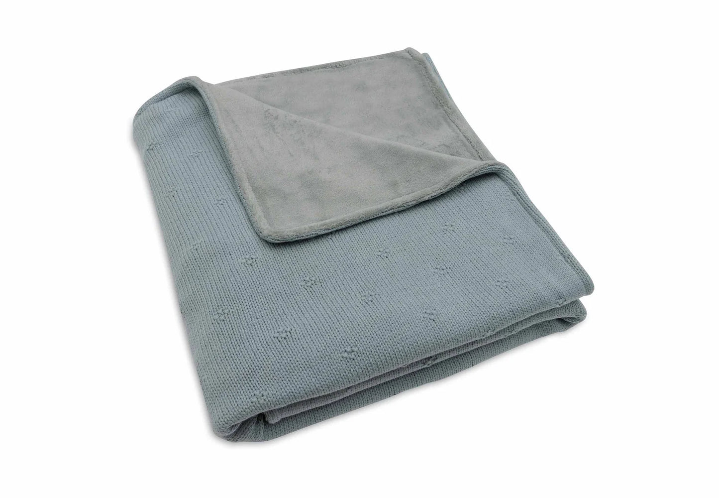 Deken - Cosy Knit - Velvet - jollein - Sea green