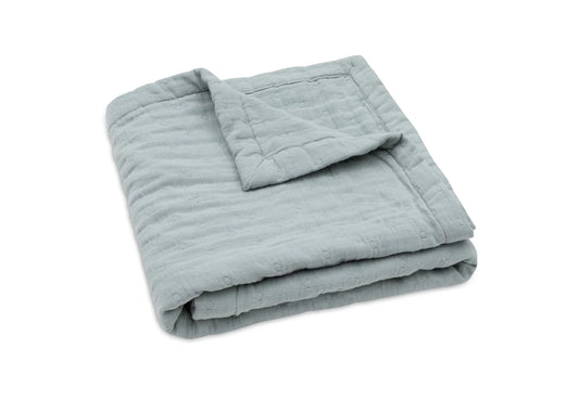Jollein Deken - Jacquard - hydofiel - Sea Green
