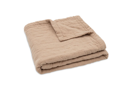 Jollein Deken - Jacquard - hydofiel - Biscuit