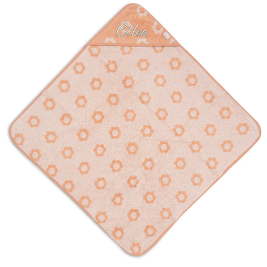 Jollein - Badcape Badstof - Jacquard - Blush