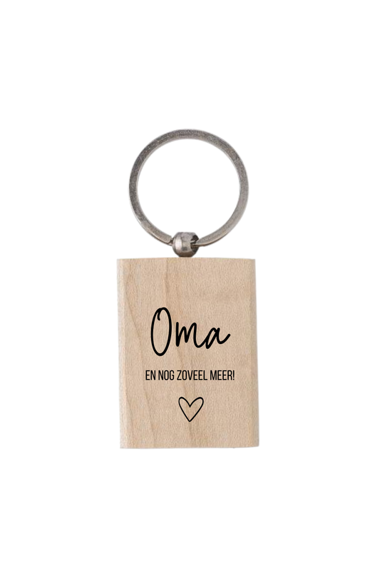 Sleutelhanger - gegraveerd - Oma
