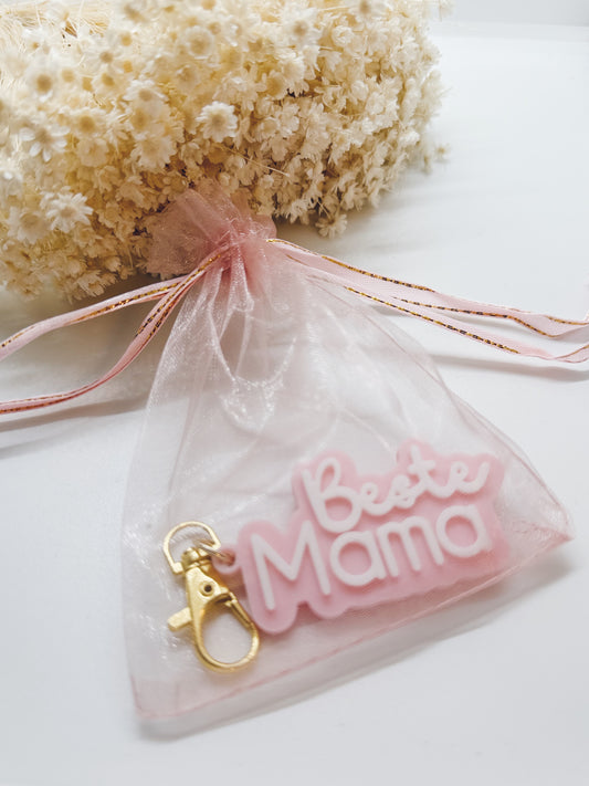 Organzazakje - 3D sleutelhanger mama of beste mama