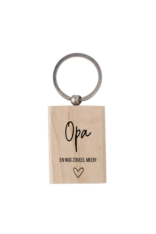 Sleutelhanger - gegraveerd - Opa