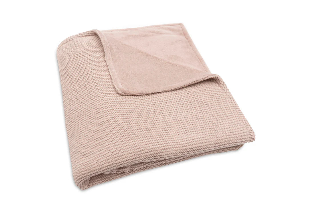 Deken Basic Knit - Wild Rose/Fleece - jollein