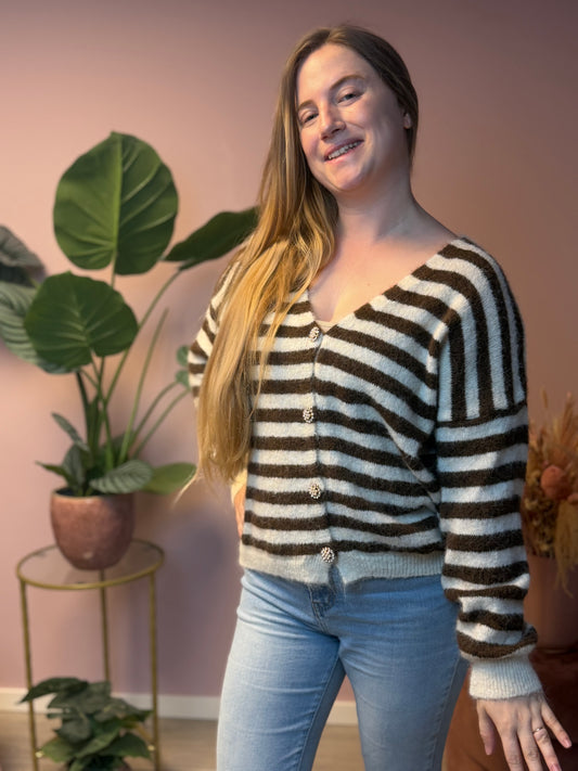 vest - pearl stripes