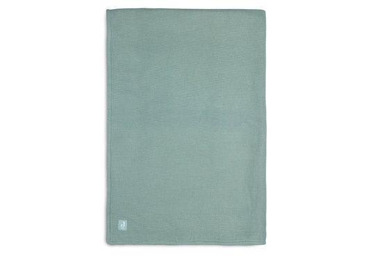 Deken Basic Knit - Forest Green/Fleece - jollein