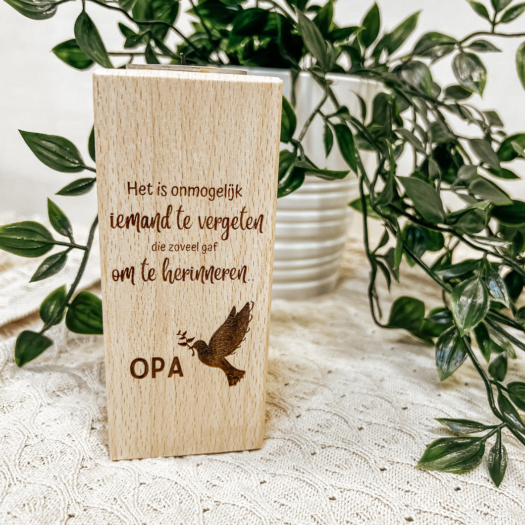 WENSLICHTJE - Herdenking- gepersonaliseerd