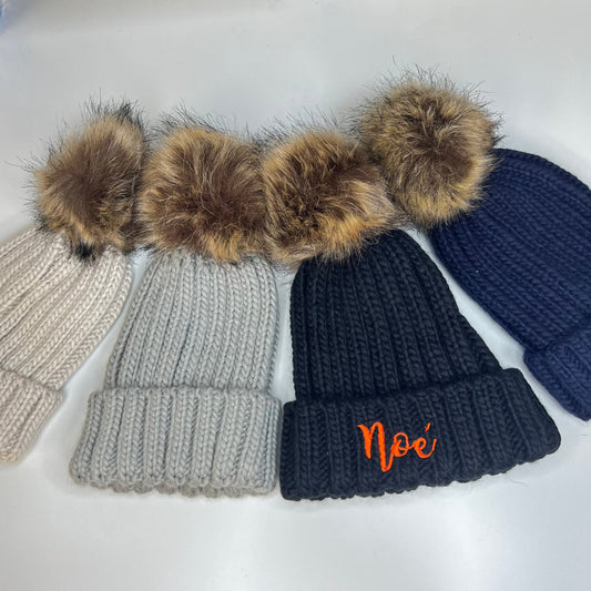 kleuter winter muts - pom pom