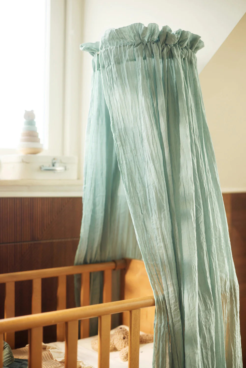 Sluier Vintage 155cm - Sea Green - jollein