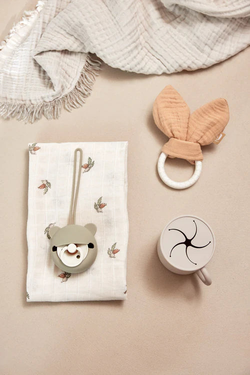 Jollein Siliconen Speenhouder - Olive Green