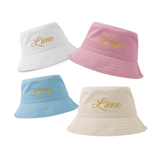 Geborduurde Bucket Hat – Met Naam – 2 t/m 6 Jaar
