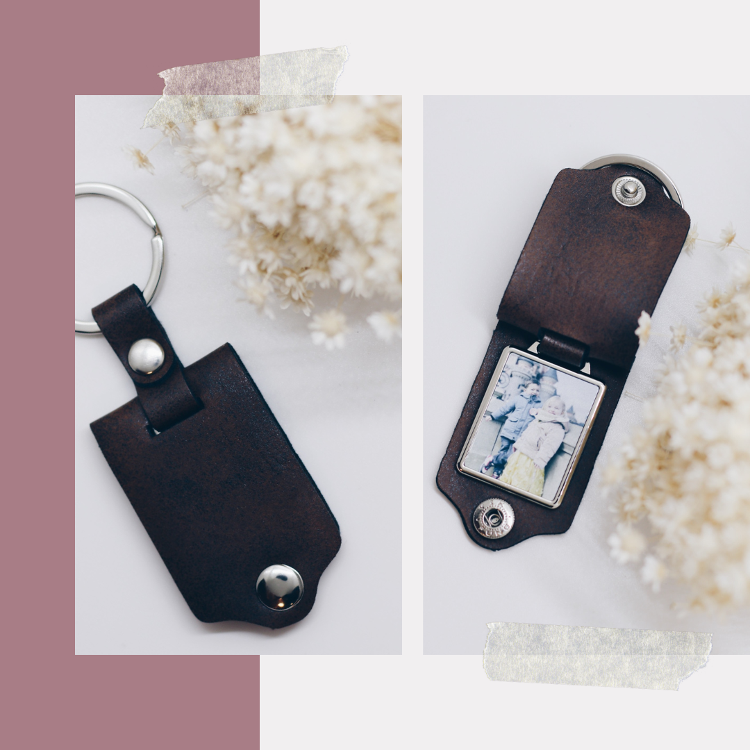 Foto sleutelhanger - kunstleer