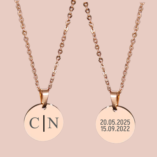 Ketting Initialen - rond