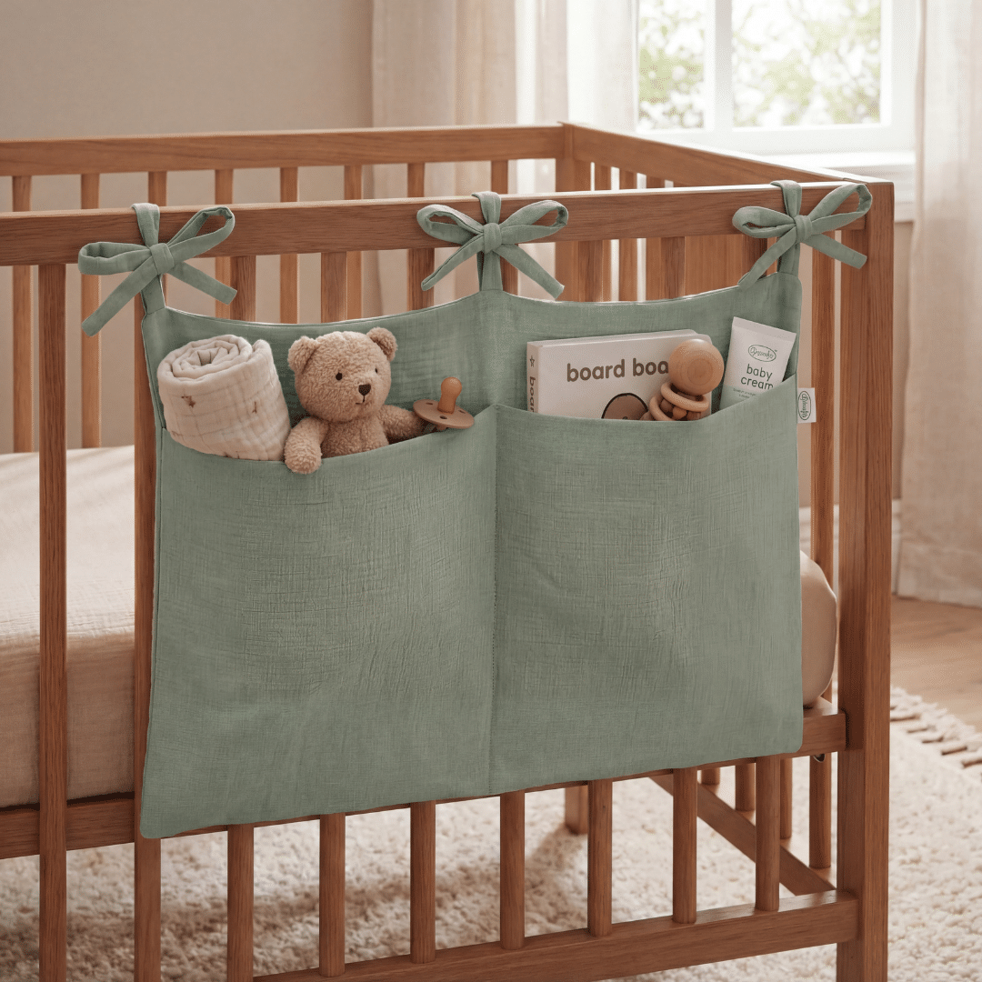 Box organizer teddy - FUN - stone green