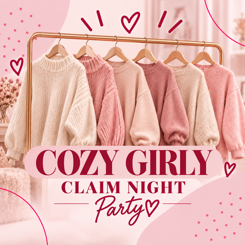 Cozy Girly claim night party