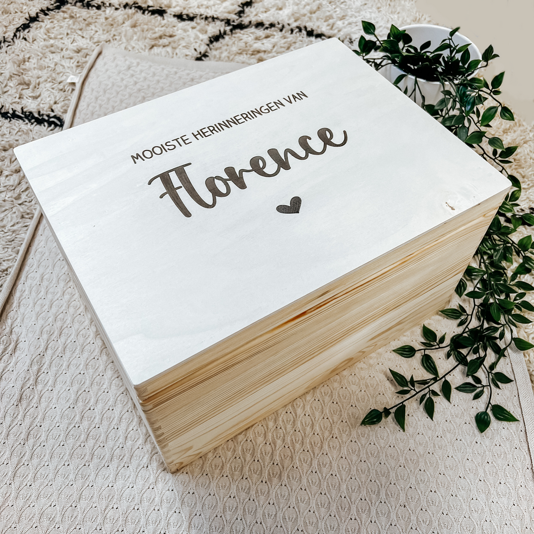 Memorybox met naam - Large