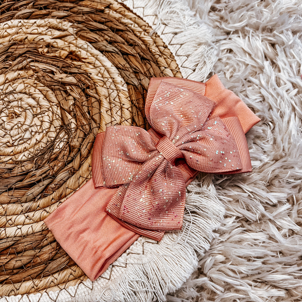 Kopie van Haarband strik - blush