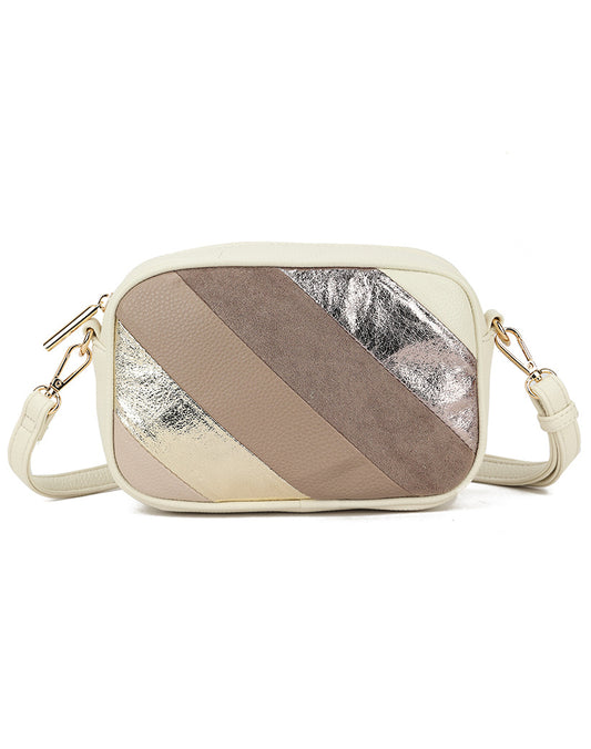 Rainbow round bag - beige