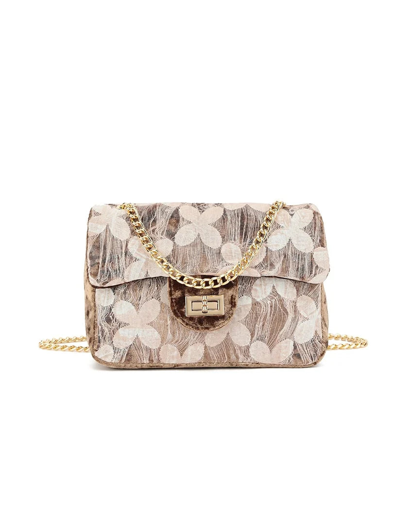 Butterfly funky bag - beige