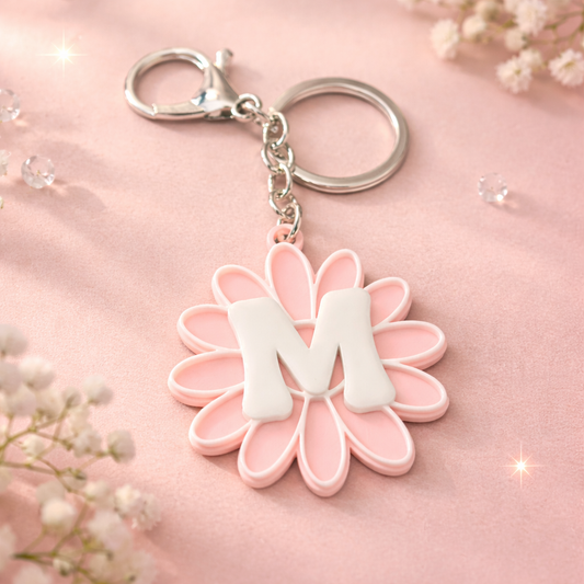Letter Daisy Sleutelhanger – Gepersonaliseerd | 3D Geprint (4 kleuren)