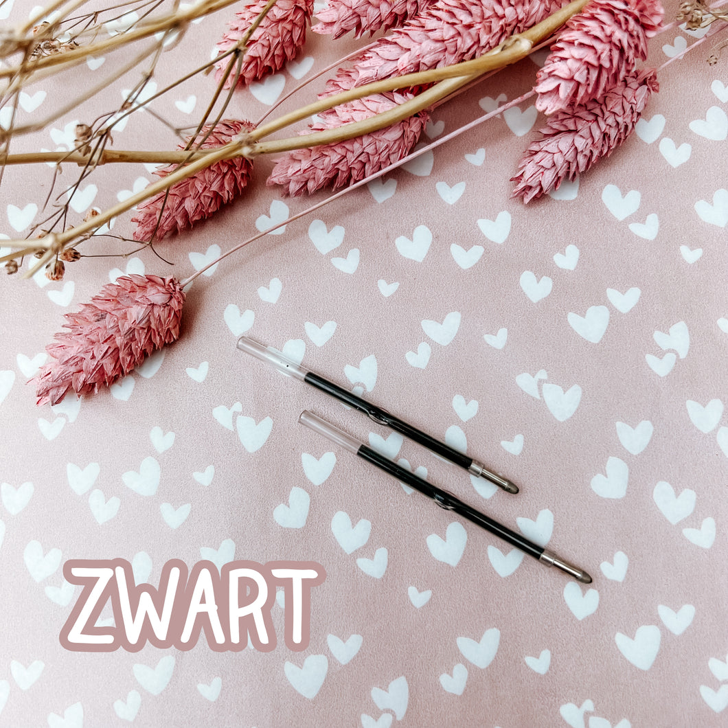 NAVULLING KRALEN PEN 2 STUKS - ZWART