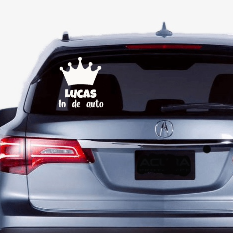 Autosticker - kroon